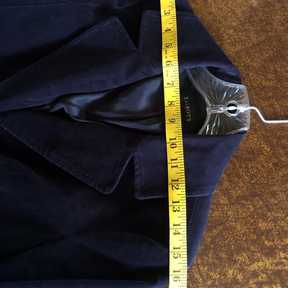 Talbots Navy Corduroy Blazer Size 4 NWOT - Picture 7 of 12